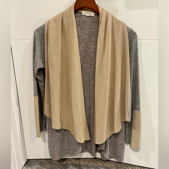 THML suede and cotton cardigan - Picture 3 of 9